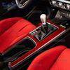 Real Soft Carbon Fiber Sticker For Honda Civic Type R 11th FL5 2022 2023 2024 2025 LHD RHD Car Gear Shift Panel Interior Trim