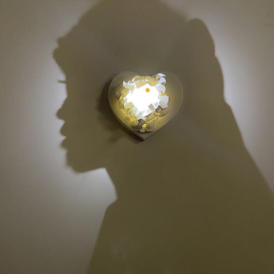 Ночник с эффектом рассеянного света и 3D-тенями, креативный ночник в виде силуэта птицы или кошки с присосками, теплое свечение, рассеянное освещение для спальни и гостиной.