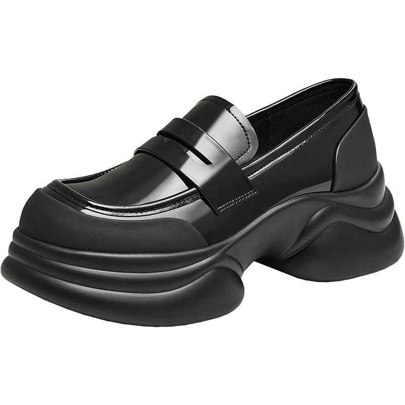 TATA Women's Small Wave Casual Thick Sole Loafers