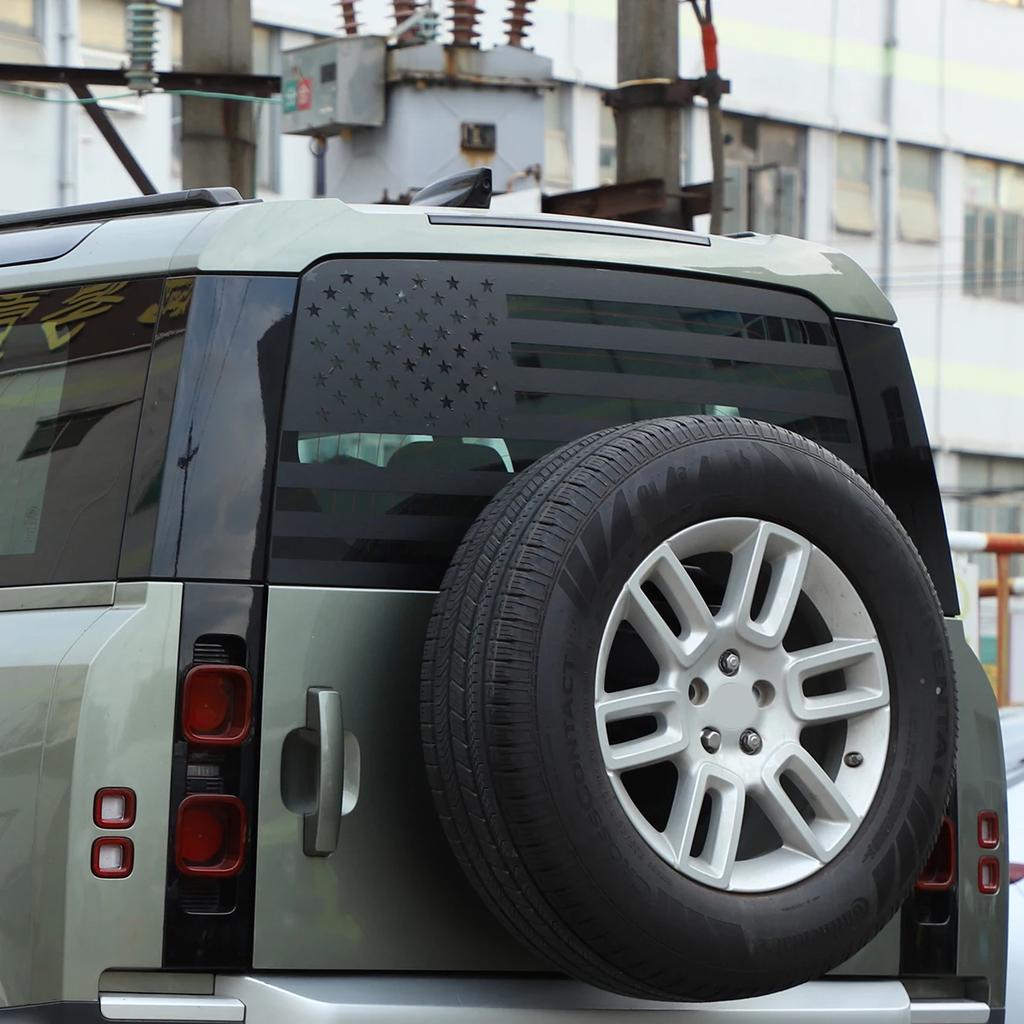 For Land Rover Defender 90 110 2020-2024 Car Vinyl Film Rear tailgate Window C Pillar Windshield Decal sticker car Accessories JWW3