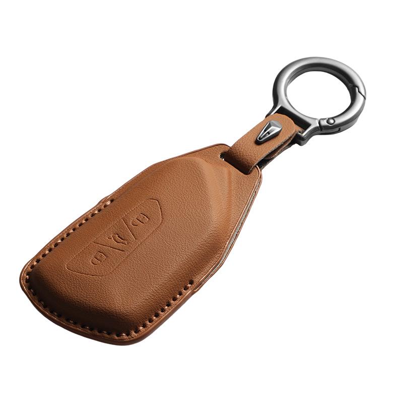 Совместимый с Volkswagen ID.3, ID.4 Crozz, Tan Yue ID.6X, Ling Du L, Tan Jing, Tayron L чехол для ключей из натуральной кожи.