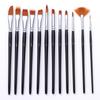 18pcs Artist Paint Brushes Set Bag Pack with Scraper Watercolor Brush Pen Nylon Hair Delicate
