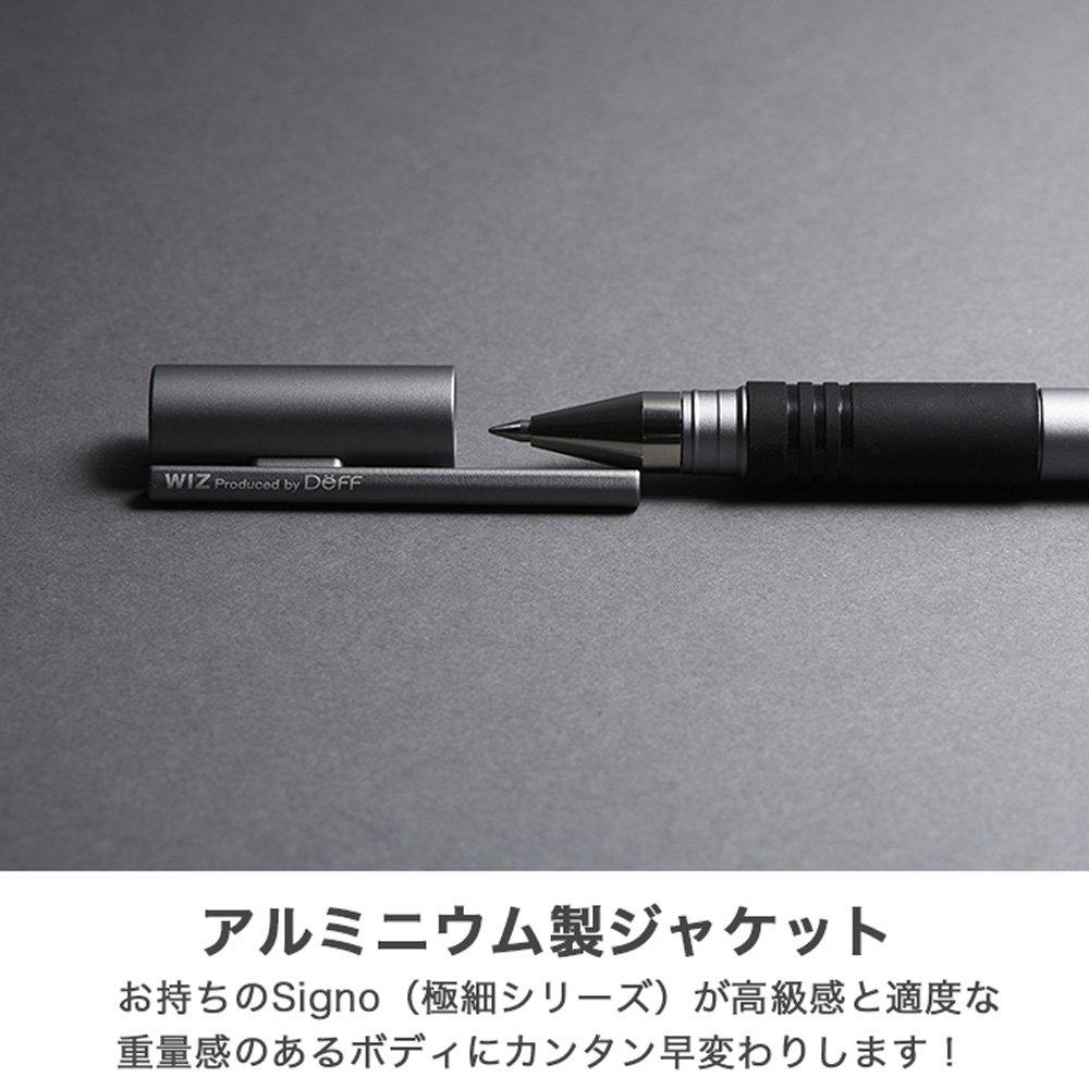 Deff Signo Серия Сверхтонкий ЧЕХОЛ-КУРТКА ДЛЯ РУЧКИ Алюминиевый чехол-накладка Ручка продается отдельно WIZ Синий Uni-ball WAC-UNISIG01BU