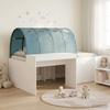 Bed with Tunnel 4 pcs Artisan Oak and Light Blue Particleboard