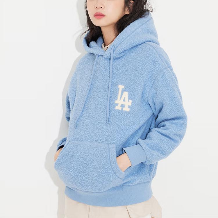 MLB Sweatshirts Unisex Light Blue Hooded Moderate Regular 3AHDEC116-07BLL