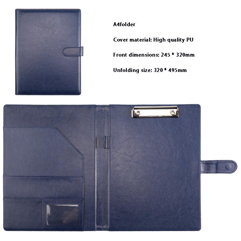 Многофункциональная папка для конференций формата А4, деловая папка для канцелярских принадлежностей, кожаные папки для контрактных файлов