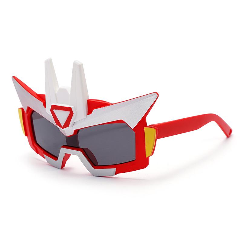 New children's silicone sunglasses, transforming into a cartoon design, suitable for outdoor use, providing sun protection, UV protection, and