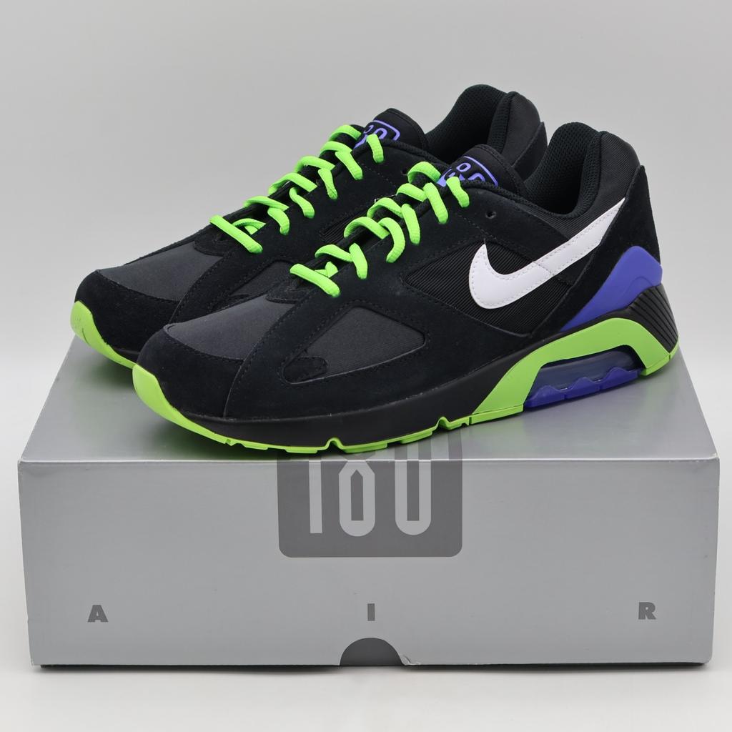 FZ3058-001 Nike Air Max 180 Черный Белый Зеленый (Мужской)