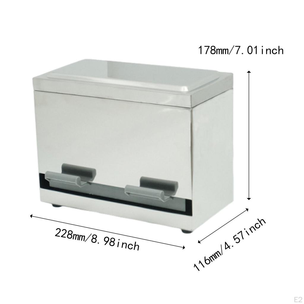 Контейнер-диспенсер из нержавеющей стали Простой в использовании Универсальный ящик-органайзер для хранения напитков для обеденной зоны