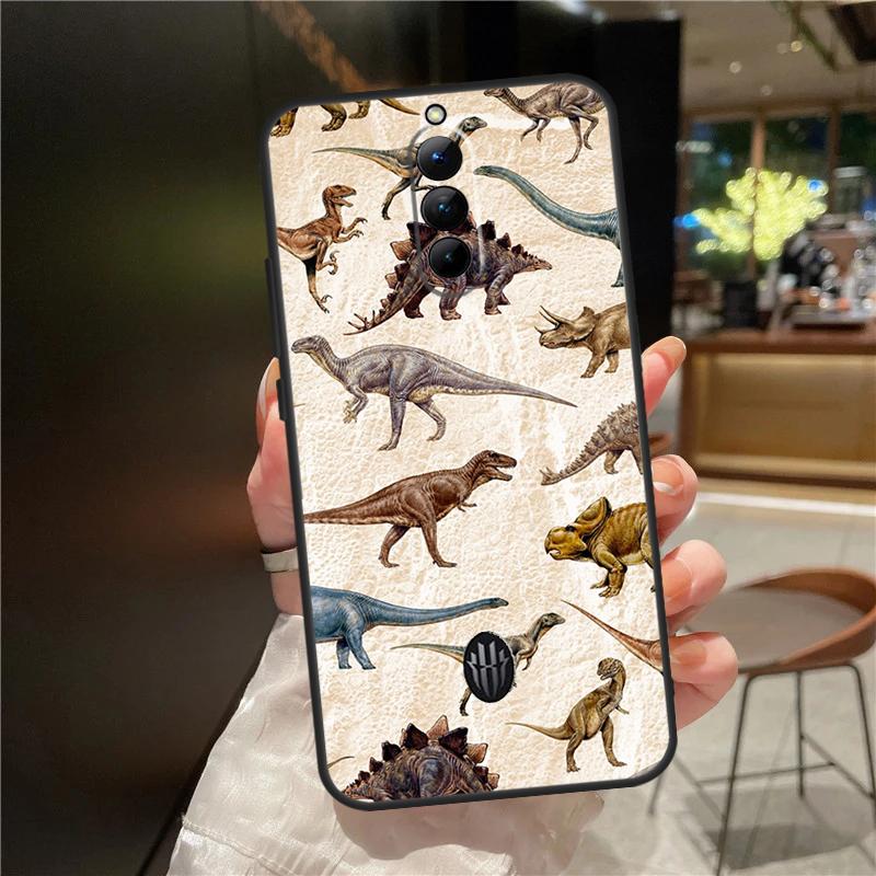 ZTE Nubia Red Magic 8S 8 9 Pro Plus Red Magic 6 7 Pro 6S 7S Pro 5G 5S 6R uchun Dinozavr naqshli g'ilof