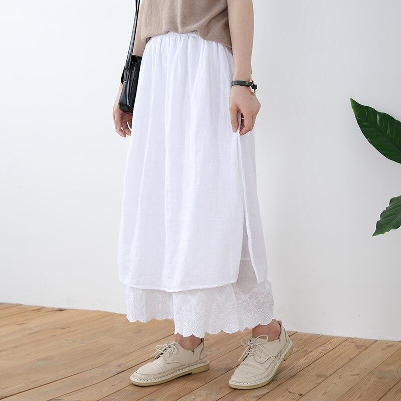 Летние свободные женские винтажные юбки трапециевидной формы в японском стиле с высокой талией