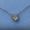 Б/у Ожерелье STAR JEWELRY Сердце k18 WG 0.04ct