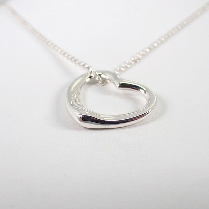 [Б/у] TIFFANY 925 Подвеска/Ожерелье Открытое Сердце/g507-47