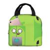 Изолированная сумка-ланчбокс Invader Zim для женщин, офисный охладитель, термоконтейнер для еды, сумка-тоут, портативные контейнеры для ланча