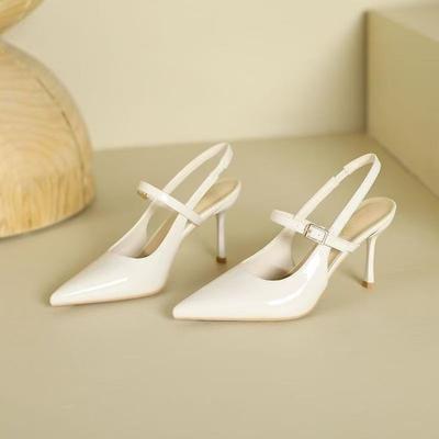 Мода 2025 Новые Сандалии Лето Дизайнерский Роскошный Бренд Сандалии Женские Шпильки Высокий Каблук Эластичная Лента Женская Обувь Большой 43