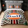 Gulf Design Bed Bedding Set 1 Duvet Cover + 2 Pillowcases Soft Breathable Household Bed Linens
