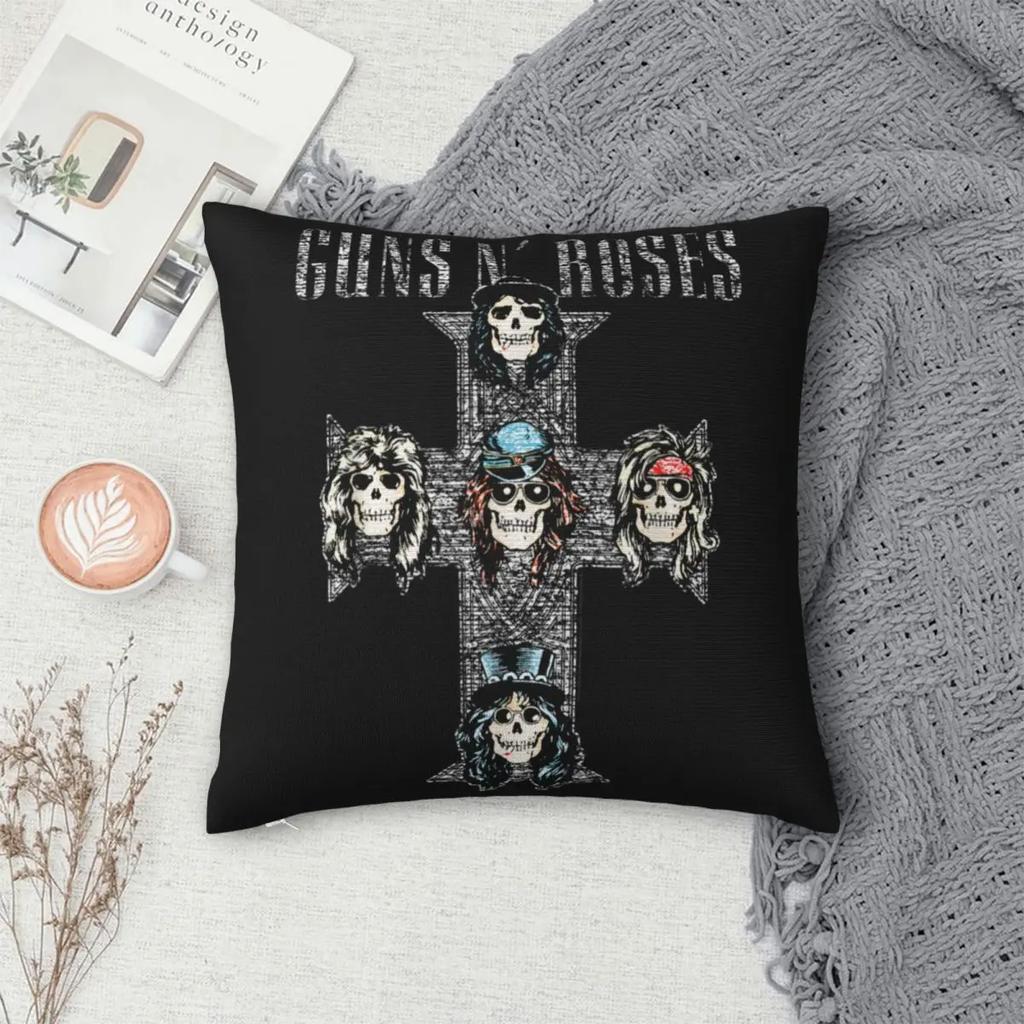Guns N Roses Рок-н-ролл Наволочка GNR Чехлы для подушек Винтажная декоративная наволочка для дома