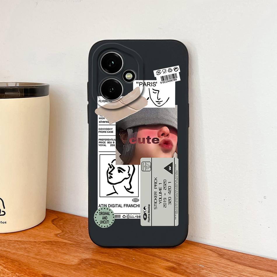 For Honor 400 Pro Phone Case Cute Astronaut Liquid Silicone Full Coverage Anti Drop Soft Back Shell For Honor400 5G Bumper Capa