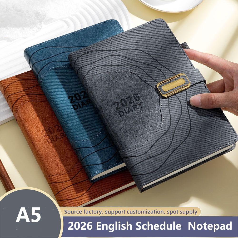 One Page Plan Book 2026 English Schedule Notepad Thickened Office Work Planner Stationery