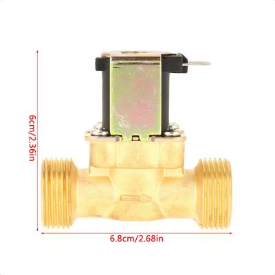 1 шт DC12V G3/4 нормально закрытый латунный электромагнитный клапан вода