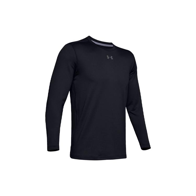 Under Armour Sweatshirts Men's Black Crew Neck Moderate Regular 1310989-001