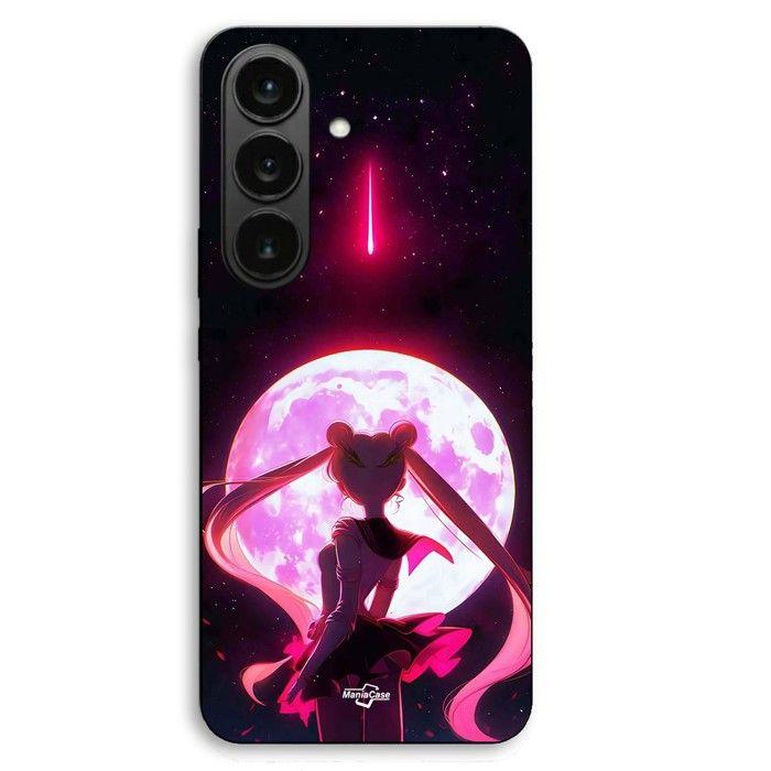 Coque de téléphone - MANIACASE - Samsung Galaxy S26 - Silicone TPU - Noir - Sailor moon pleine lune comète