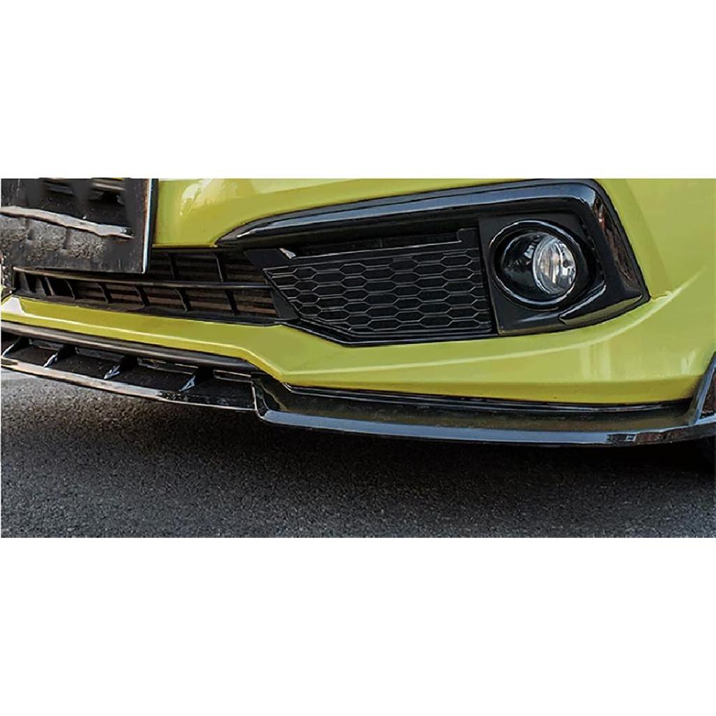 Автоаксессуары подходят для Honda Civic Седан 10-го поколения 2016-2020 АБС Глянцевый черный Накладка на крышку лампы передней противотуманной фары 2 шт.