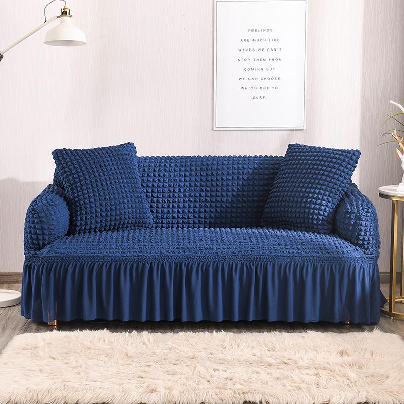 Monochrome Modern High Quality Euro Jacquard Stretchable Elastic Sofa Covers for Corner Sofa 1/2/3/4 Sectional Sofa Cover for Living Room
