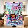 Gabby's Dollhouse Print Blanket - Soft & Comfortable, for Bedroom, Travel, Sofa, Home Decoration - Birthday Christmas Gift for Friend