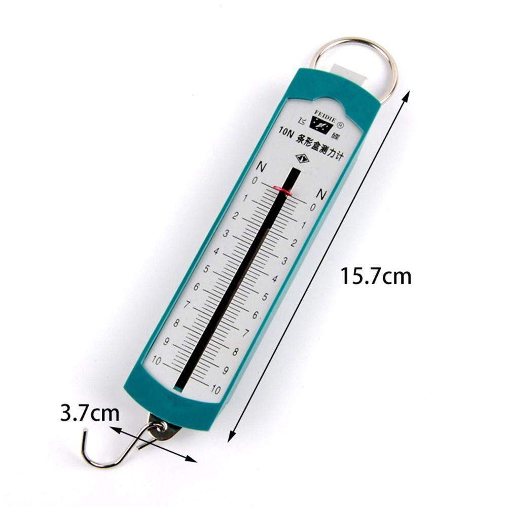 Green Force Meter Spring Scale 10N Hanging Spring Dynamometer Measuring Instrument