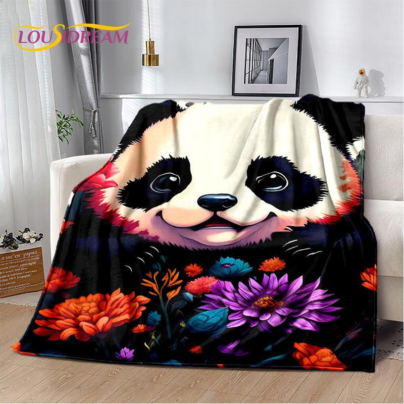 3D Dream Animal Cartoon Panda Милое одеяло, мягкое покрывало для дома, спальни, кровати, дивана, пикника, путешествия, офиса, покрывало, детский подарок