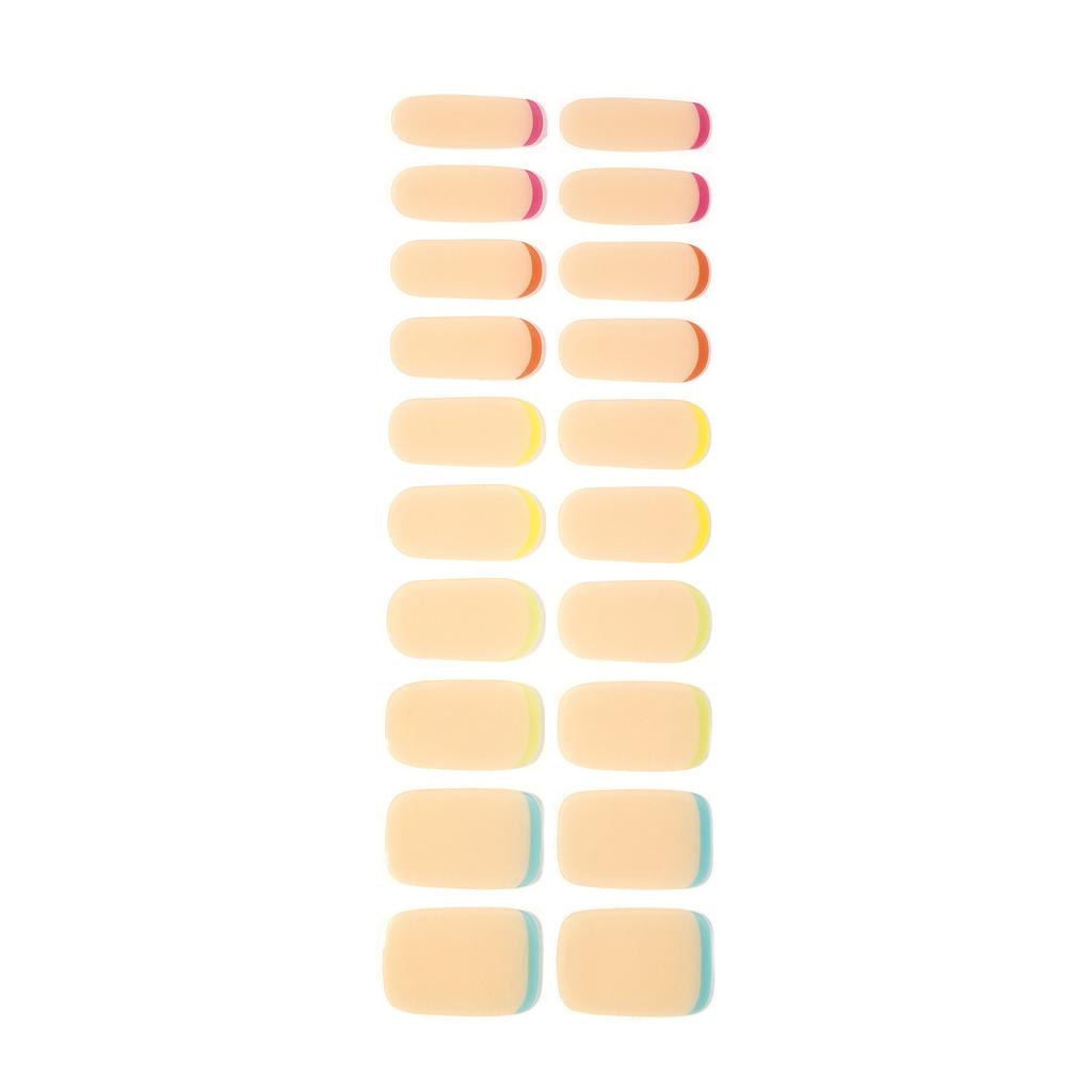 Gel Manicure Light Curing Stickers 20 Finger Manicure Full Stickers