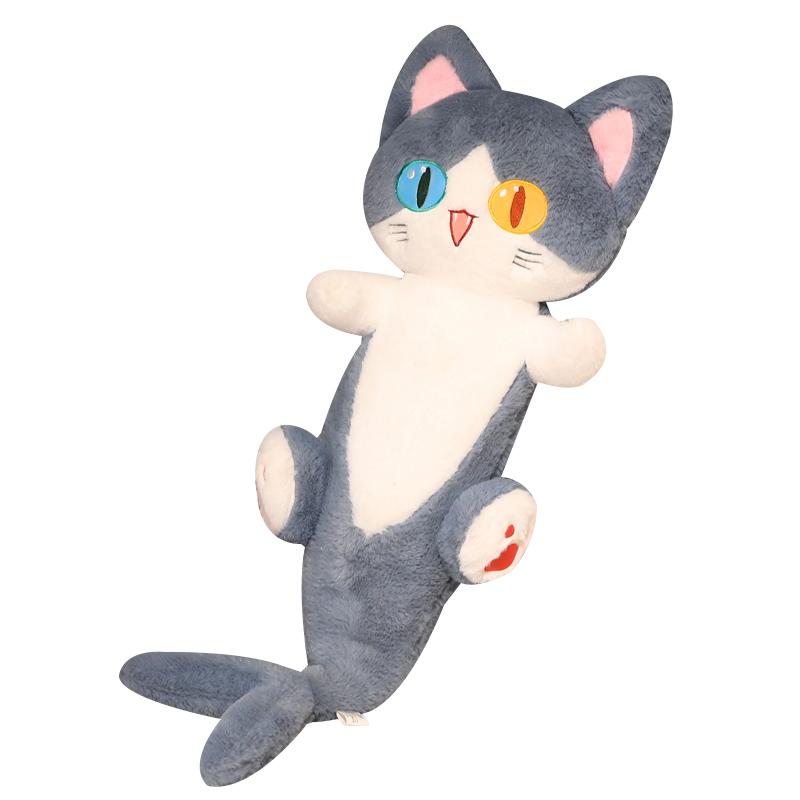 Kawaii Big Eyes Shark Cat Plush Toys Stuffed Cute Cats Doll Lovely Animal Pillow Soft Cartoon Cushion Kids Christmas Gift