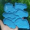 Форма из эпоксидной смолы для самостоятельного изготовления Брелок-грузовик на Хэллоуин Силиконовая форма Настенное подвесное украшение Серьги Ожерелье Форма для ювелирных изделий