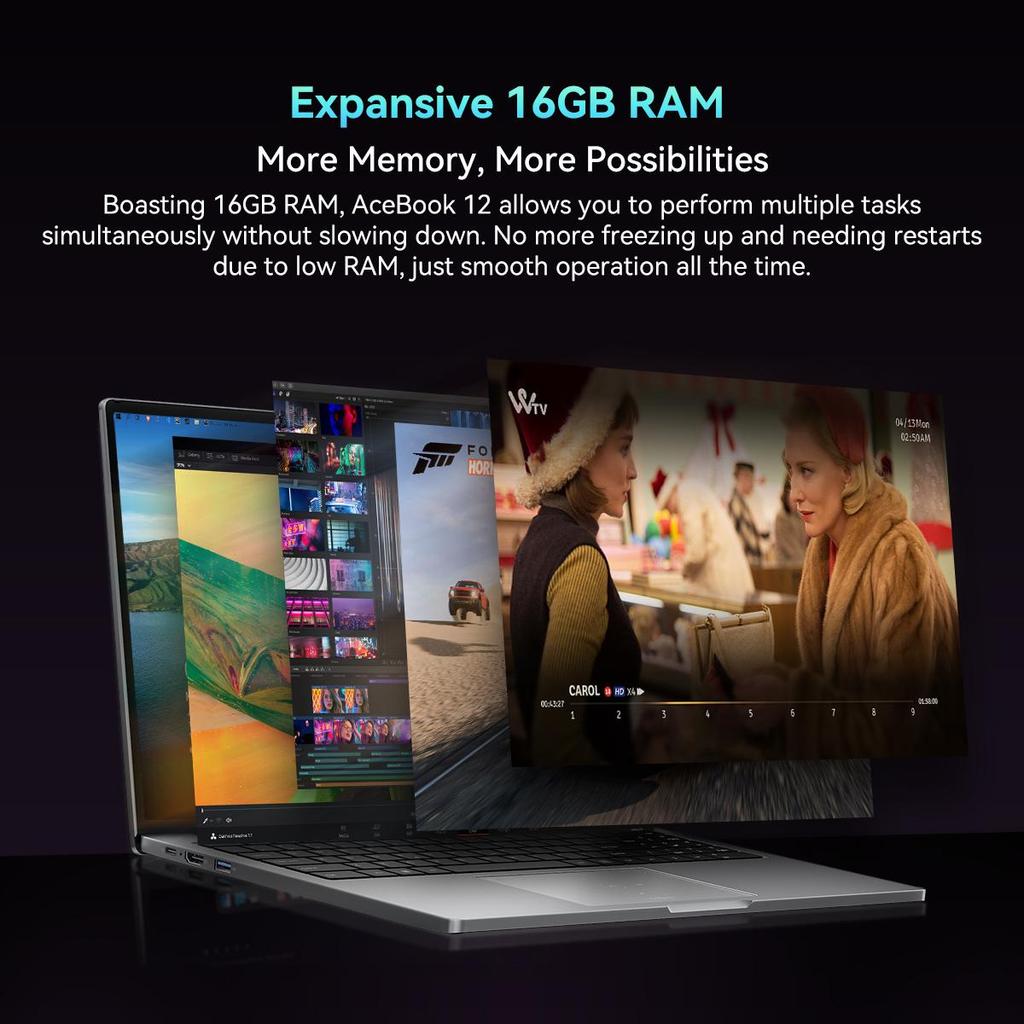 Blackview Ноутбук AceBook 12 16 дюймов 16 ГБ+512 ГБ Core™ 12th I5-12450H Windows 11 Pro Notebook