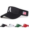 Унисекс готическая буква А сбоку вышитый американский флаг регулируемая солнцезащитная пустая верхняя кепка для гольфа бейсболка весна лето для спорта на открытом воздухе дорожные шляпы