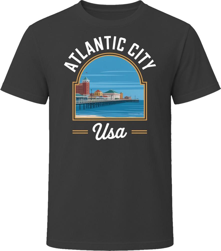 Atlantic City Usa Tourist Vacation Gift T Shirt