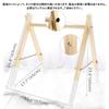 Okawari Home Gray Baby Gym Деревянная коляска Игрушка в комплекте Кровать Подвесной игровой тренажер Обучающий набор игрушек Предмет Комната Подарок для ребенка Подарок на день рождения новорожденному Подарок