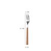 Creative Stainless Steel Spoon Fork Knife Portable Thickened Cutlery Set Wood Grain Western Tableware Dessert Spoon