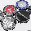 SUK3 New4 Pièces/ensemble 75mm Capuchons De Moyeu De Roue De Voiture Pour Mercedes Benz AMG Emblème GLA200 W203 W204 W205 W209 W210 W