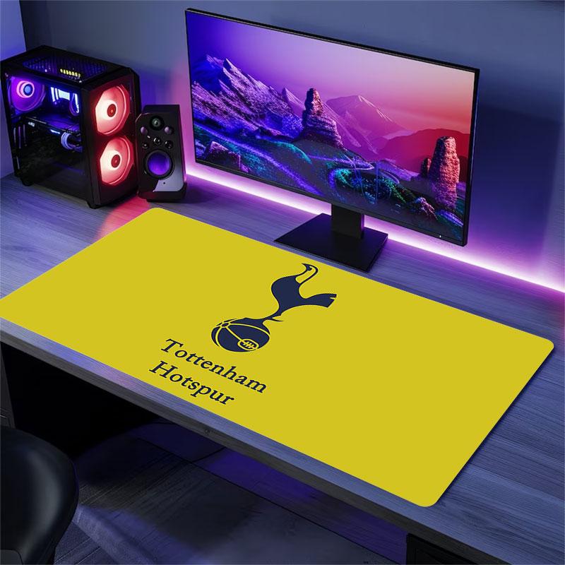 FC Tottenham Hotspur logo Mouse Pad, Large Gaming Desk Mat, Non-slip XXL Mousepad for Laptop & Tablet, Mini PC Playmat with Stitched Edges