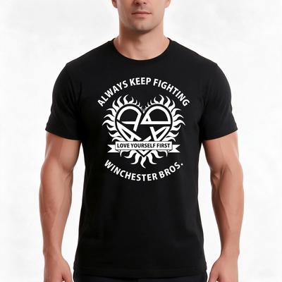 Keep Fighting Tshirt Summer Casual Cotton Tee Oversized Streetwear Tops Vintage Graphic Print Loose Fit Short Sleeve