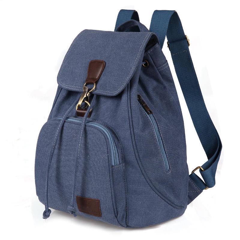 Outdoor Canvas Backpack Retro Fashion Backpack Women Shoulder Bags MIT