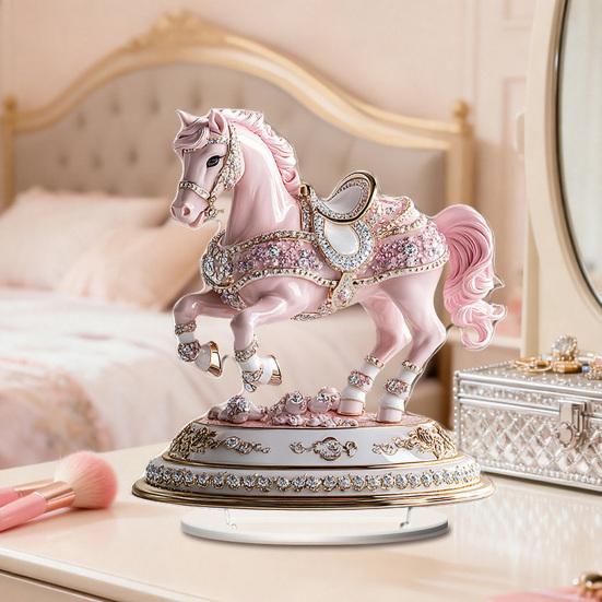 Acrylic Horse Ornament 2D Flat Horse Tabletop Decoration Collectible Colorful Horse Centerpiece for Year of The Horse New Year Living Room Decor