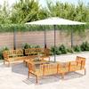 VidaXL Salon Garden Set 5 Pcs Solid Acacia Wood, Garden Sofa Set, Garden Sofa, Sofa 3209444