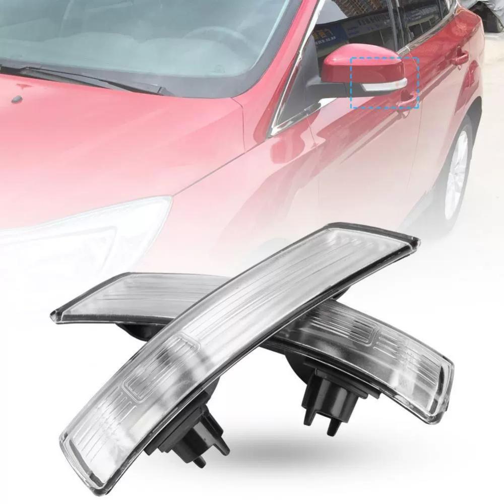 Left & Right Side Mirror Turn Signal Light Lens Cover For Ford Focus Mk3 2012-17