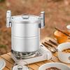 Походная рисоварка Посуда из нержавеющей стали 304 Портативная маленькая пароварка для приготовления на пару для барбекю