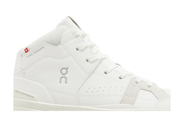 Men's Sneakers On Running On The Roger Clubhouse Mid White Sand White/Sand