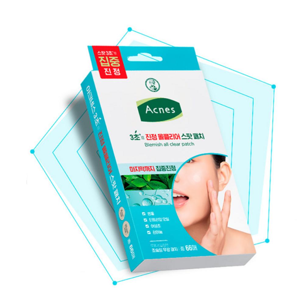 [Acnes] 3 Sec Calming All Clear Spot Patch (8mm x 24p + 10mm x 42p Set, 66 patches)