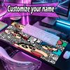 Custom Name Personalized Cartoon Comics Pattern Mousepad, Laptop PC Desk Mat, Decorative Desk Mat for Home Keyboard Pad Gift